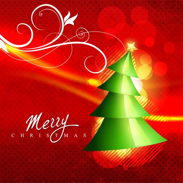 Krásný vánoční strom — Stockový vektor