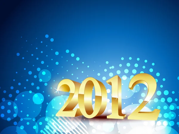 Zlatý šťastný nový rok — Stockový vektor
