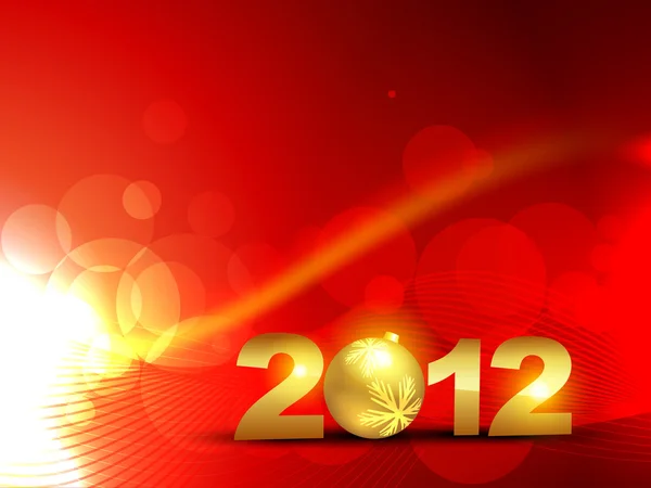 金色快乐新的一年 — 图库矢量图片
