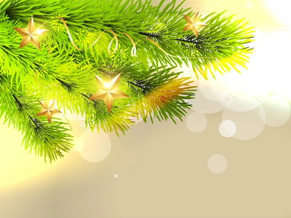 Stylish christmas tree — Stock Vector