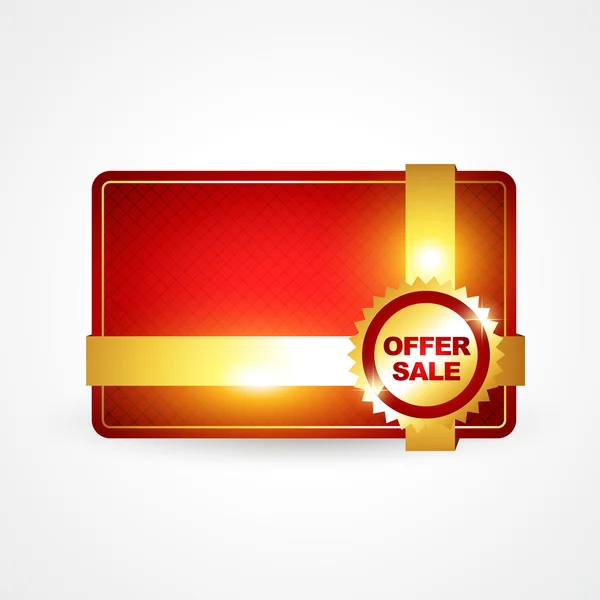 Zlaté nabídka prodej — Stockový vektor