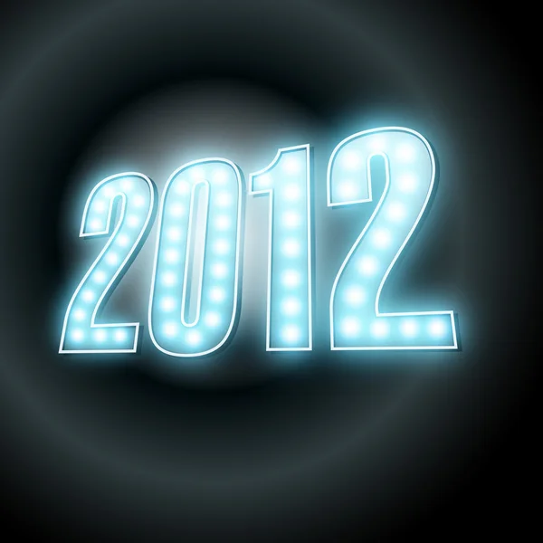 Bonne année rayonnante — Image vectorielle