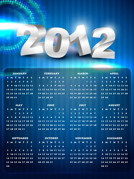 Año nuevo calendario — Vector de stock