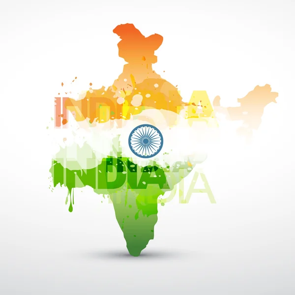 インドのベクトル地図 — ストックベクタ