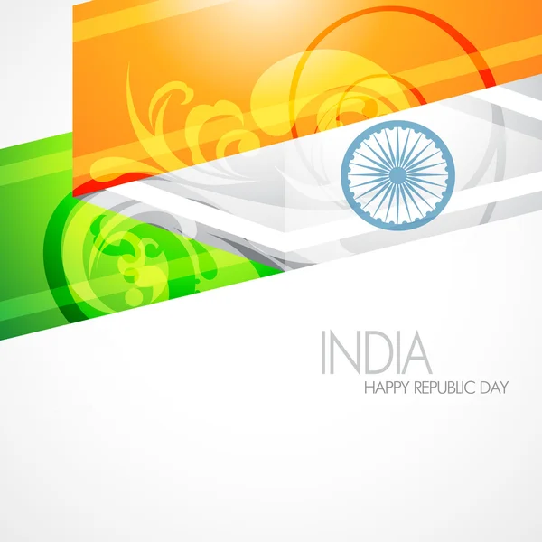 Bandera india artística — Vector de stock