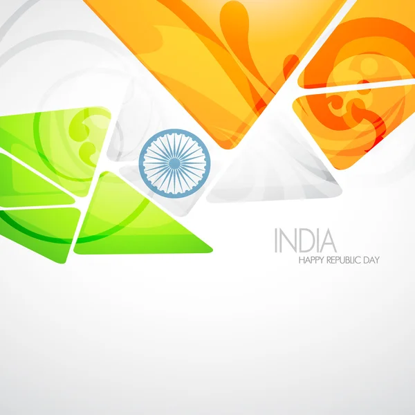 Bandera india creativa — Vector de stock