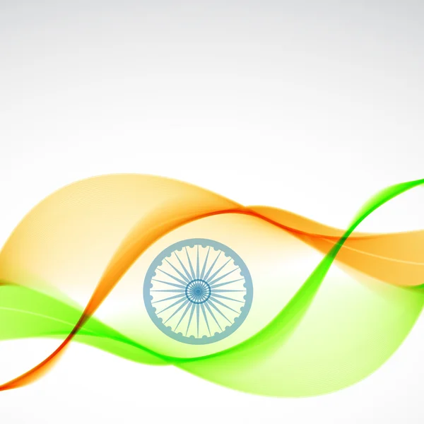 Design elegante bandeira indiana — Vetor de Stock