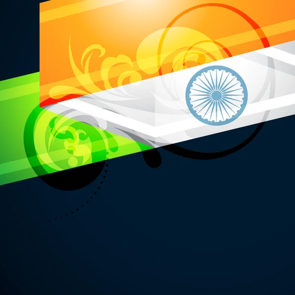 Indiase vlag ontwerpen — Stockvector