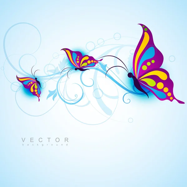 Kreatives Schmetterlingsdesign — Stockvektor