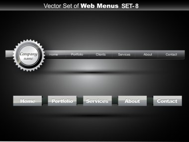 website menu clipart