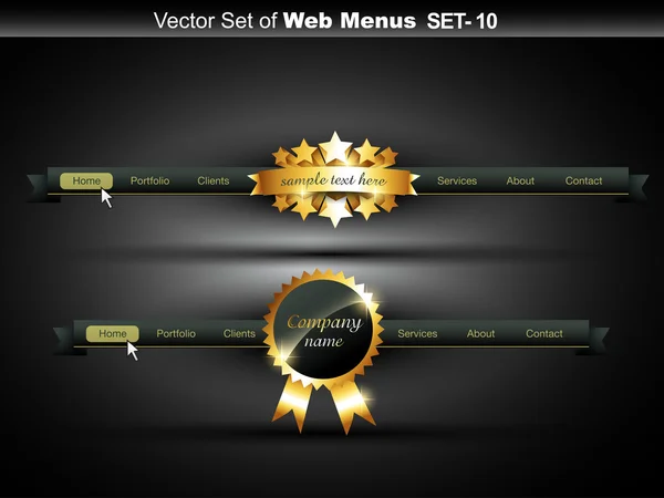 Menú vectorial — Vector de stock