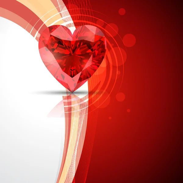 Vektör aşk kalp — Stok Vektör