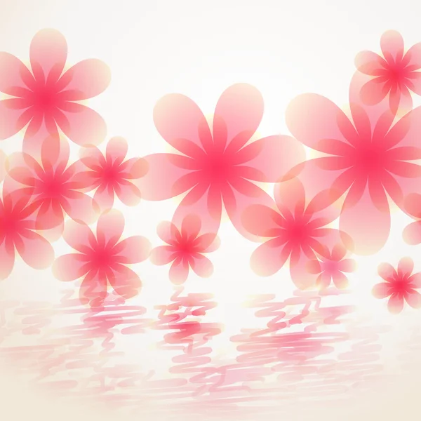 Rosafarbene Blume — Stockvektor