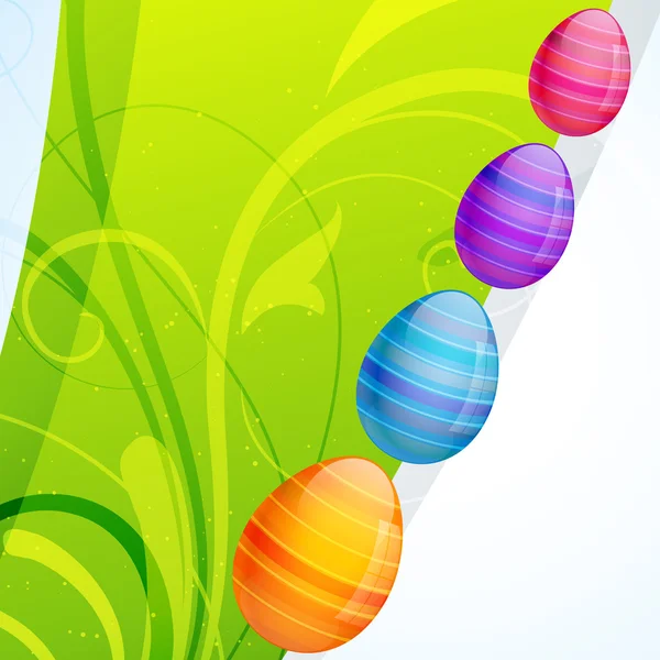 Oeuf de Pâques coloré — Image vectorielle