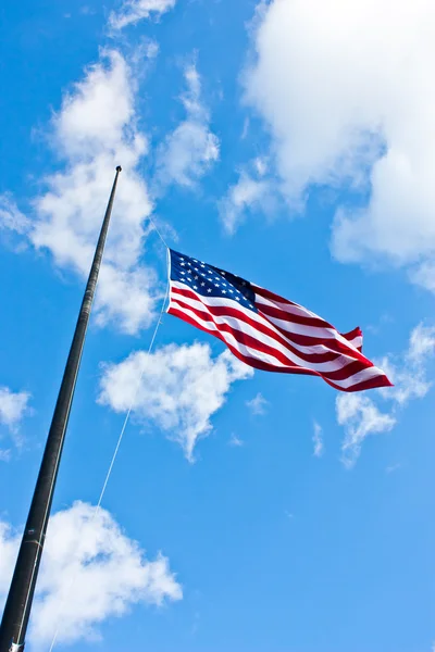 Μισό προσωπικό αμερικανική σημαία — Φωτογραφία Αρχείου
