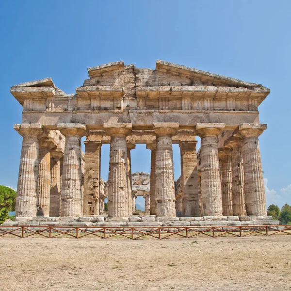 Paestum temple - Италия — стоковое фото
