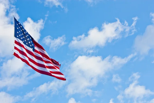 Μισό προσωπικό αμερικανική σημαία — Φωτογραφία Αρχείου