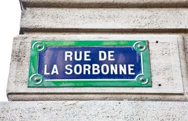 Paris - sorbonne sokak tabelası