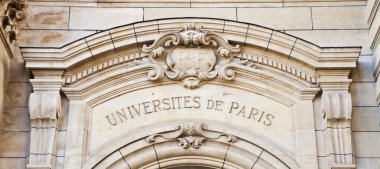 Paris - Sorbonne University Entrance clipart