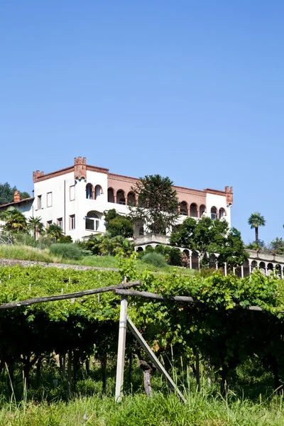 Italienische charmante Villa im Weinberg — Stockfoto