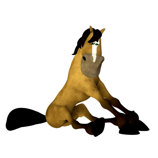 Cartoon Horse - Sad — Stock Photo, Image