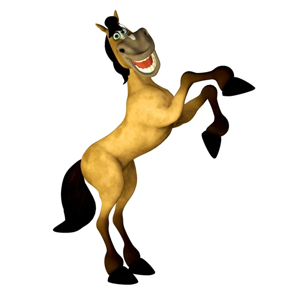 Kreslený kůň - happy — Stock fotografie
