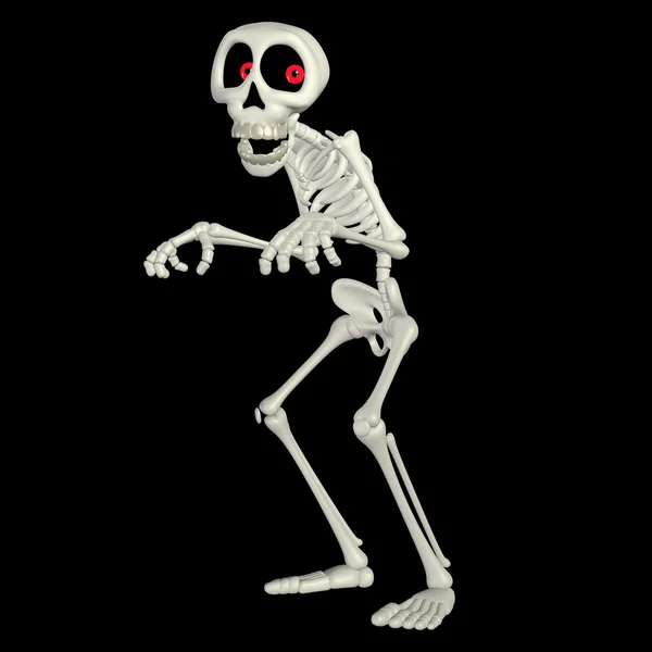 Szczęśliwy kreskówka szkielet — Zdjęcie stockowe