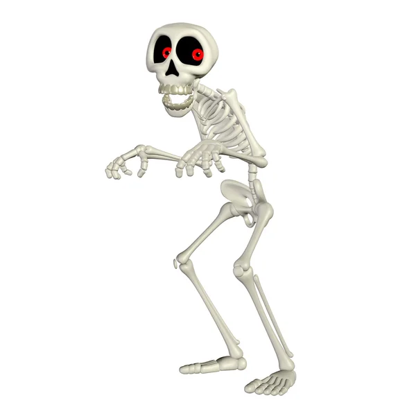 Boldog rajzfilm csontváz — Stock Fotó