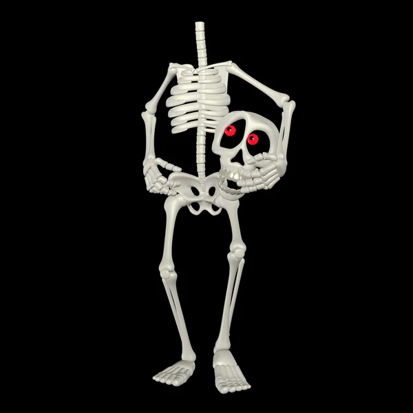 Kopfloses Cartoon-Skelett — Stockfoto