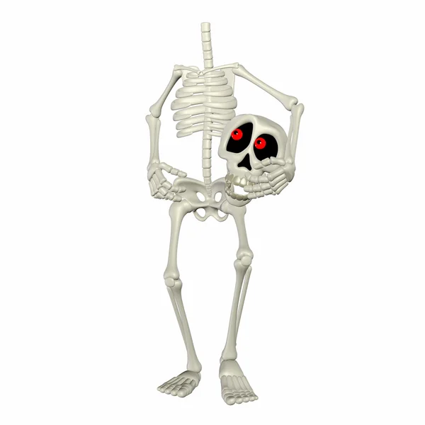 Esqueleto de desenho animado sem cabeça — Fotografia de Stock