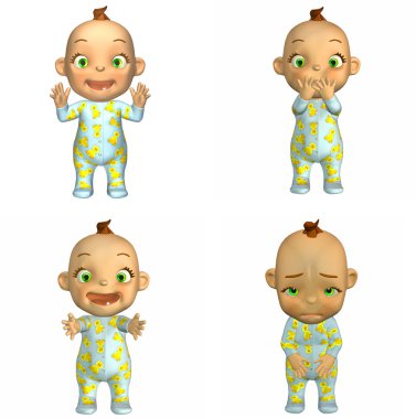 Cartoon Baby Pack 2of2 clipart