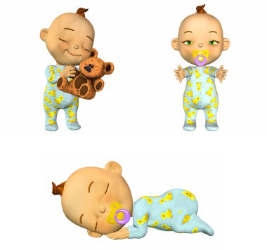 Cartoon Baby Pack 1of2 clipart