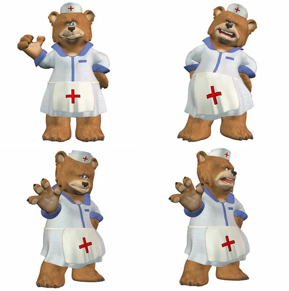 Nurse Bear Pack - 1of2 — Stock Photo, Image