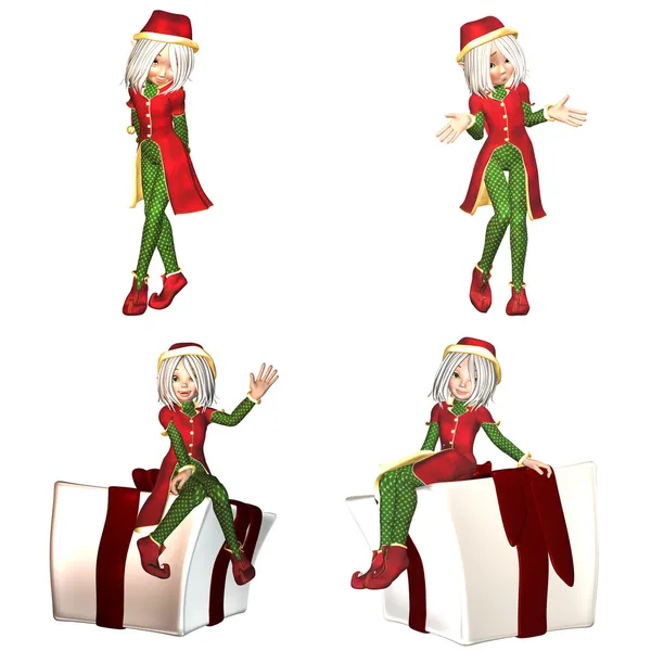 Pacote de Elfo de Natal - 3of6 — Fotografia de Stock