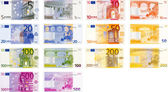 euro bankovky pack