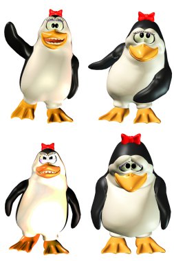 Female Penguin Pack clipart