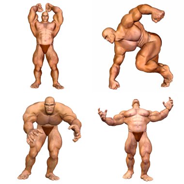 Muscular Men Pack - 2of2 clipart