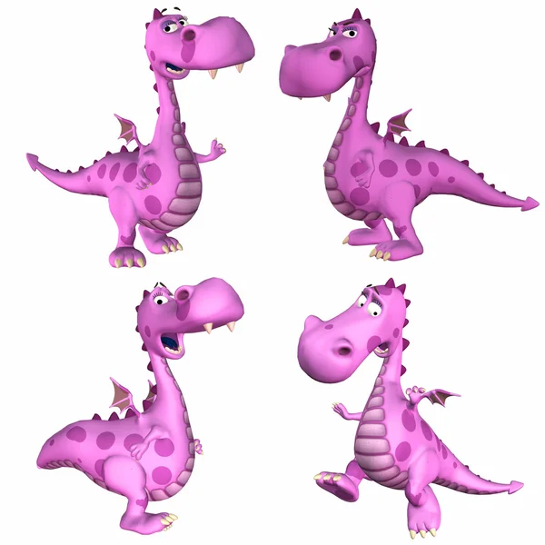 Roze dragon pack - 1of3 — Stockfoto