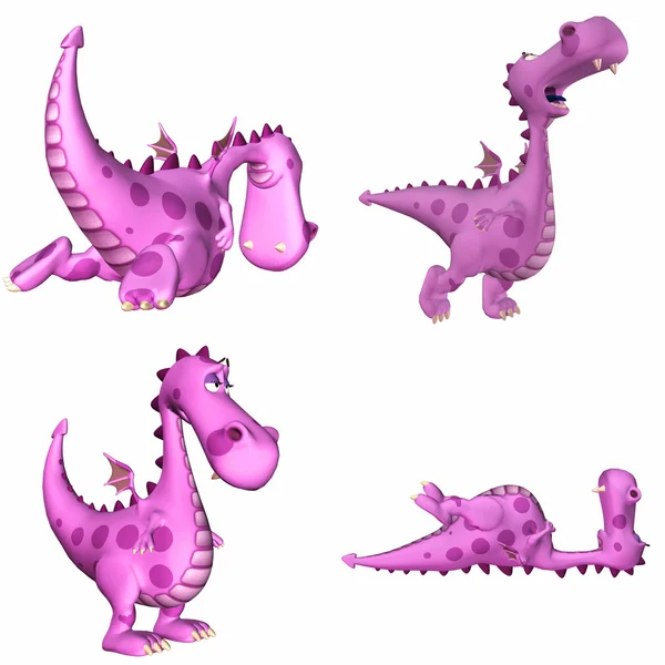 Roze dragon pack - 3of3 — Stockfoto