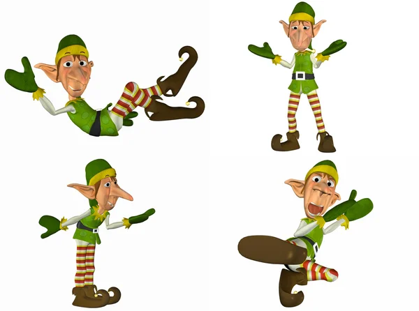 Paquete elfo de Navidad - 1of2 Imagen De Stock