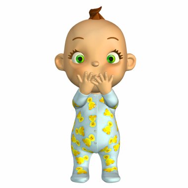 Happy baby cartoon clipart