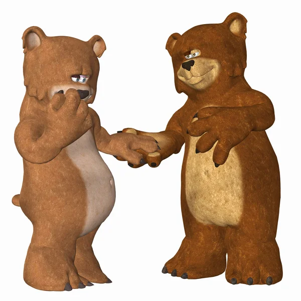 Влюблённые пары медведей — стоковое фото