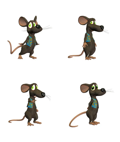 Kreslená myš Pack 1/3 — Stock fotografie