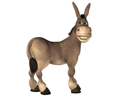 Donkey Cartoon clipart