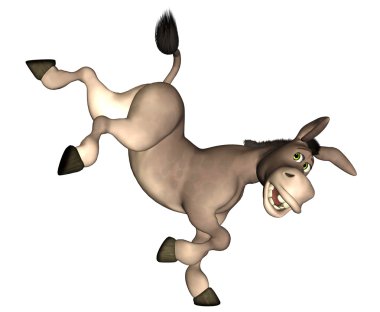 Donkey Cartoon clipart