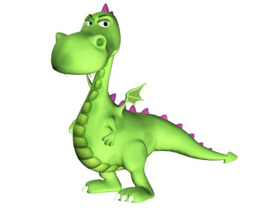 Angry Dragon Cartoon clipart