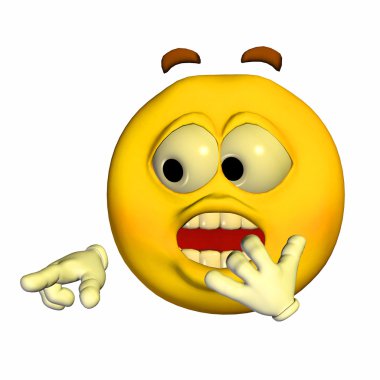 Scared Emoticon clipart