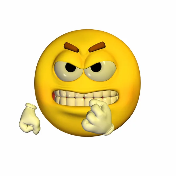 Threatening Emoticon — Stock Photo, Image