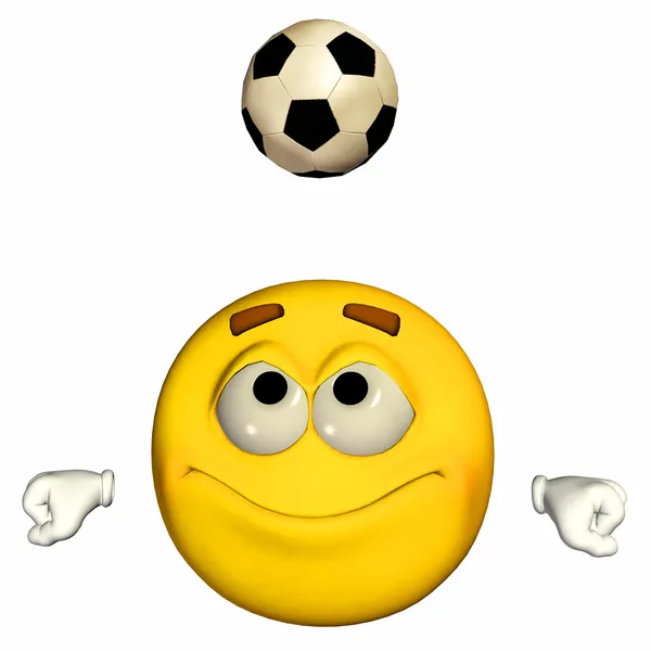 Emoticon desportivo — Fotografia de Stock
