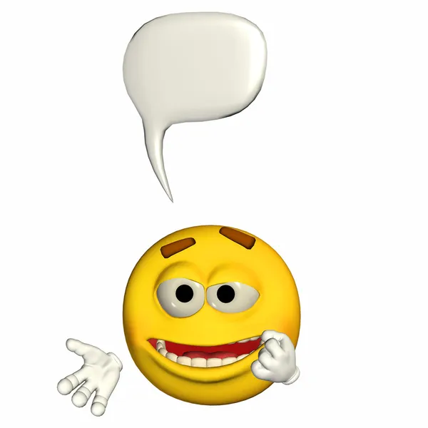 Talking Emoticon — Stock Photo, Image